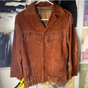 Genuine Leather 70’s Fringe Jacket